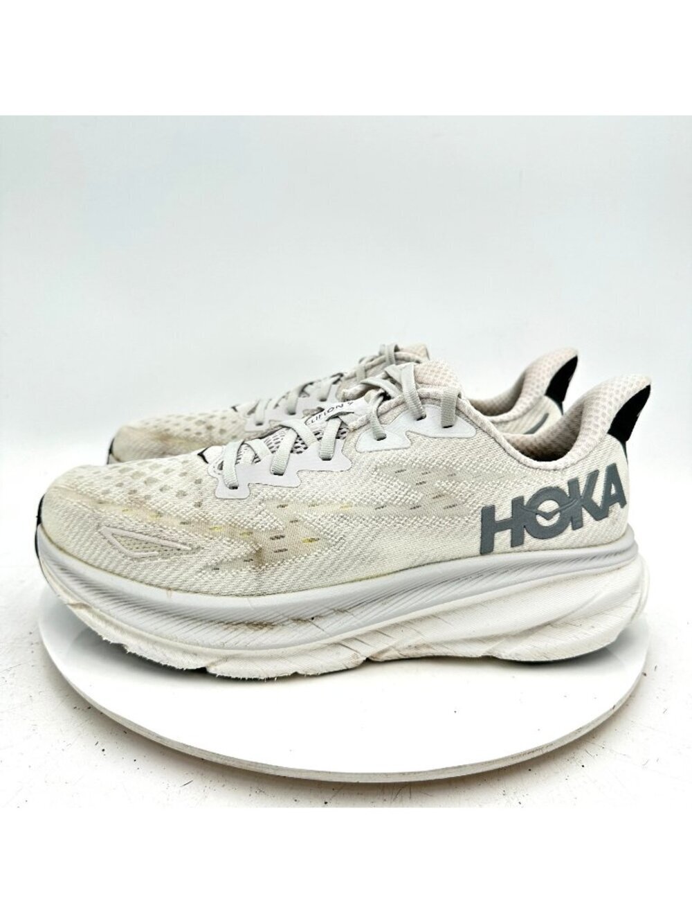 Hoka One One Clifton 9 Men Size 10D 1127895-NCSW Nimbus Cloud Steel Wool Shoes